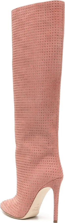 Holly 105mm embellished suede boots - Image 3