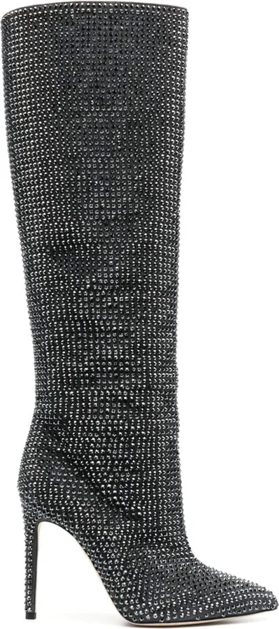 Holly 115mm crystal-embellished boots
