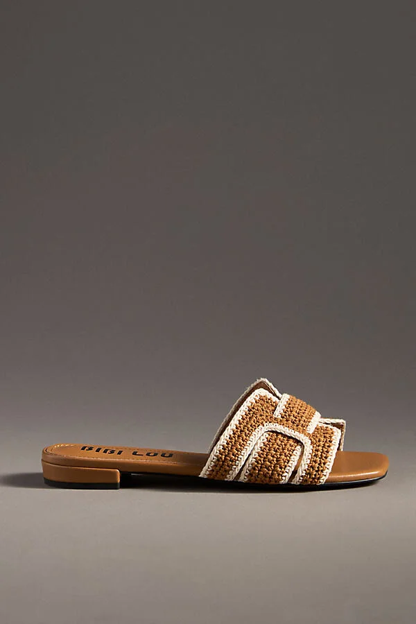Holly Crochet Slide Sandals