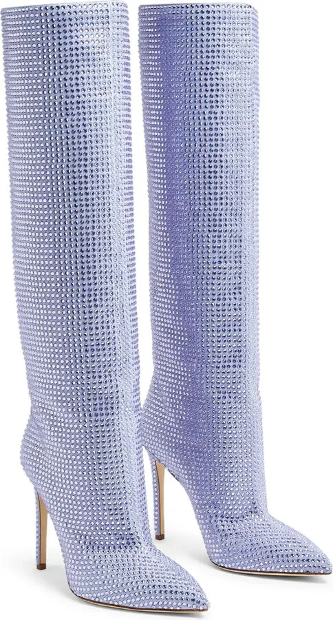 Holly crystal-embellished 105mm knee boots - Image 2