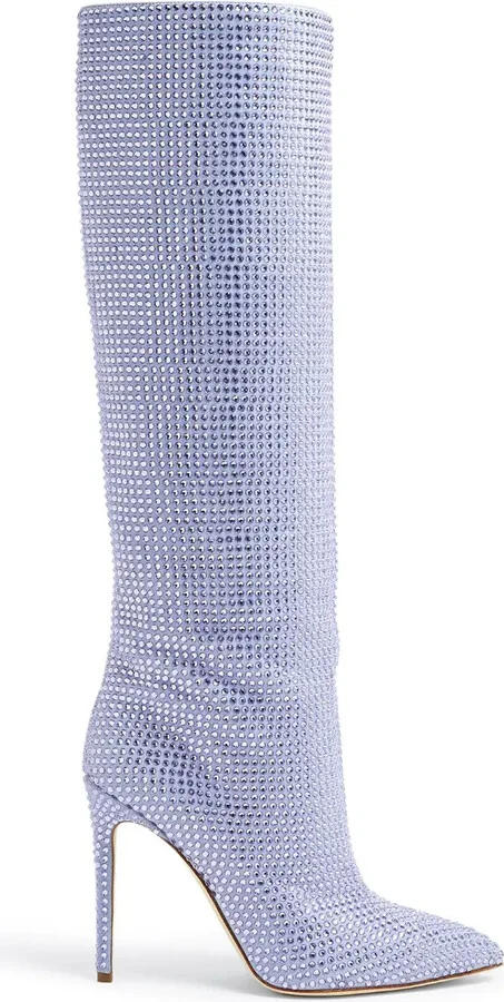 Holly crystal-embellished 105mm knee boots