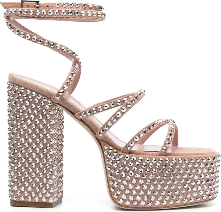 Holly Evita 130mm platform sandals