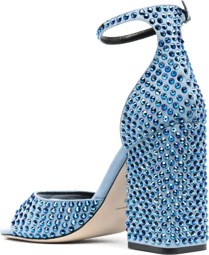 Holly Fiona 100mm rhinestone sandals - Image 3