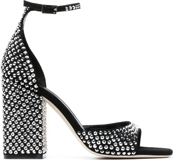 Holly Fiona 100mm suede sandals