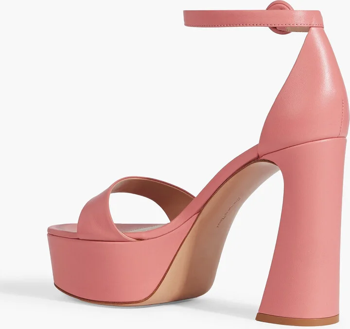 Holly leather platform sandals - Image 3