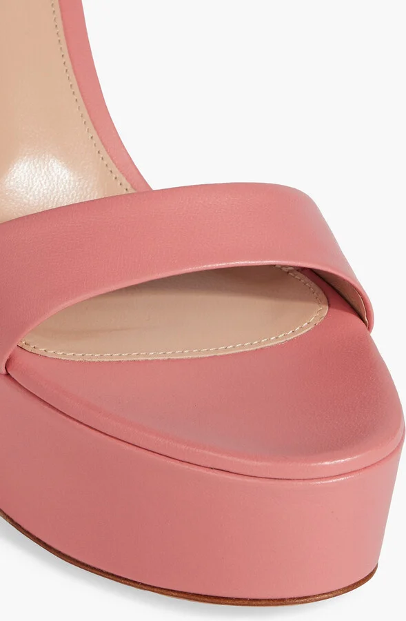 Holly leather platform sandals - Image 4