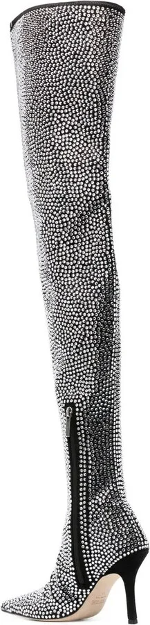 Holly Mama crystal-embellished 110mm boots - Image 3