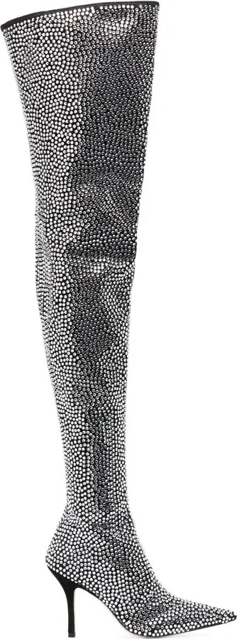 Holly Mama crystal-embellished 110mm boots