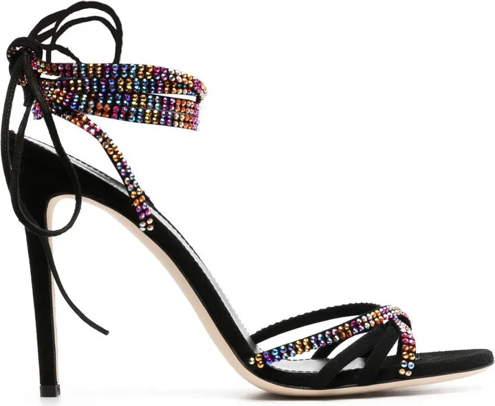 Holly Nicole 105mm suede sandals