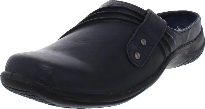 Holly Womens Metallic Patent Clogs