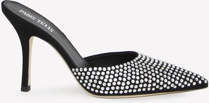 Hollywood 100 Crystal-Embellished Mules