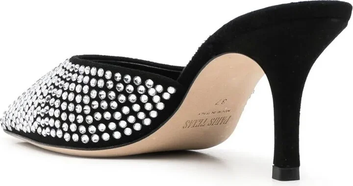 Hollywood 75mm crystal-embellished mules - Image 3