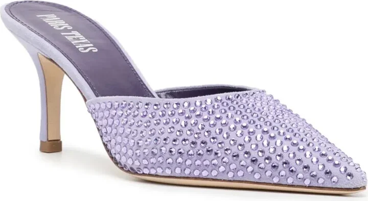 Hollywood 75mm crystal-embellished mules - Image 2