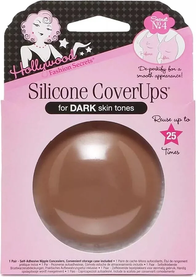 Hollywood Fashion Secrets Dark Skin Tone Silicone Coverups