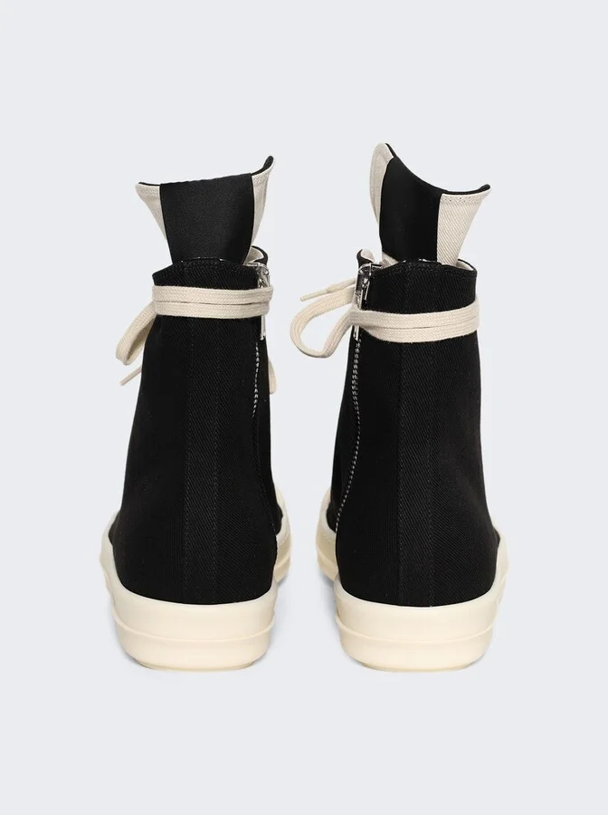 Hollywood High Top Sneakers Black And Milk