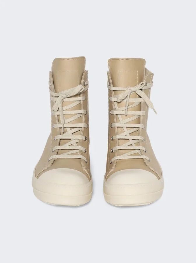 Hollywood High Top Sneakers Parchment And Milk