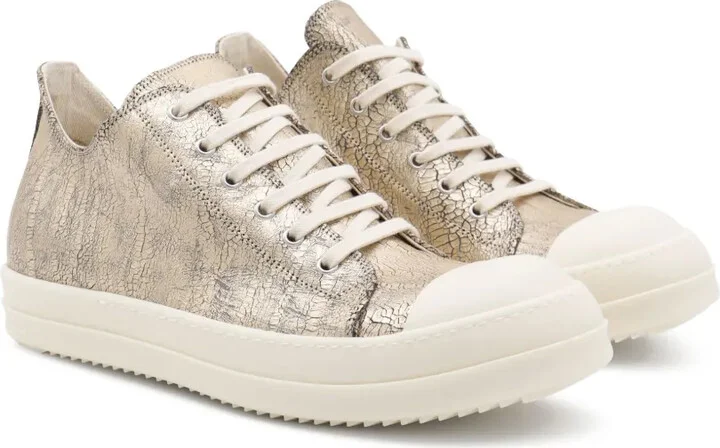 Hollywood metallic-printed lace-up sneakers - Image 2