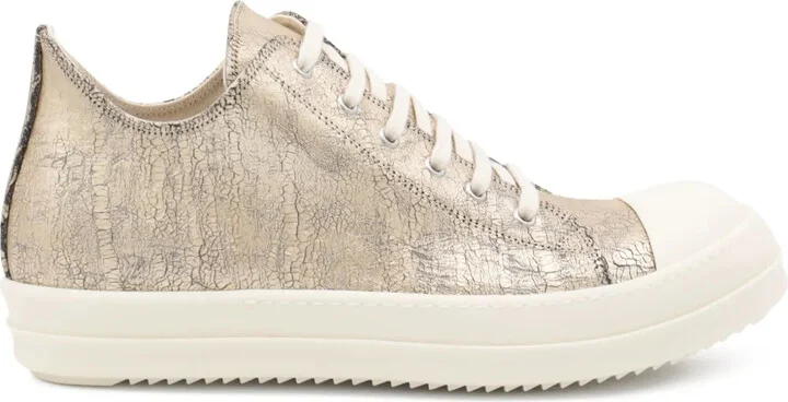 Hollywood metallic-printed lace-up sneakers