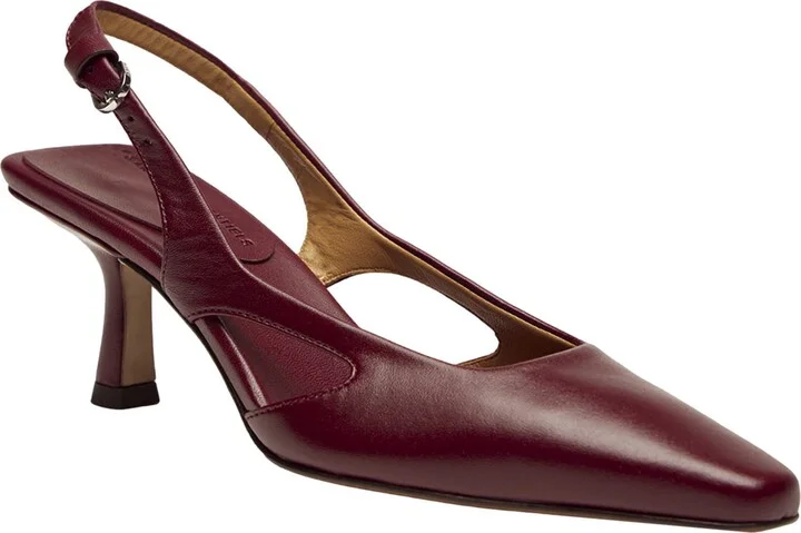 Holton Smooth Leather Slingback Heels - Image 2
