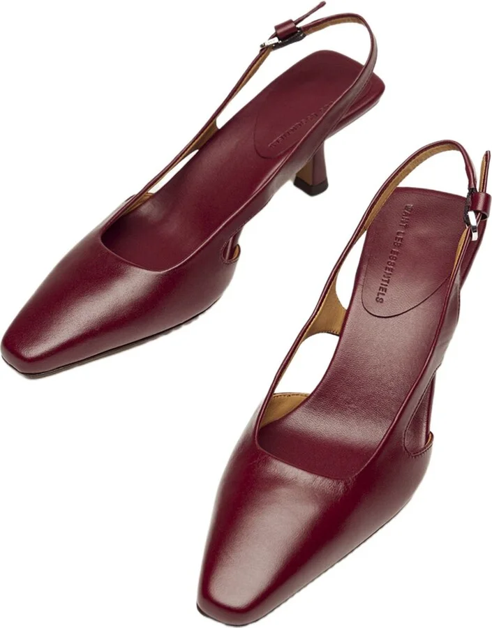 Holton Smooth Leather Slingback Heels - Image 5