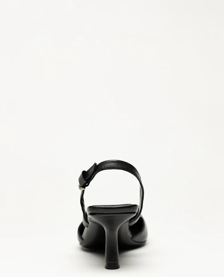 Holton Smooth Leather Slingback Heels - Image 8