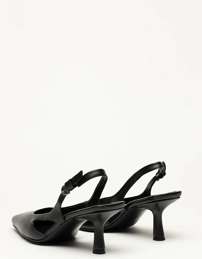 Holton Smooth Leather Slingback Heels - Image 10