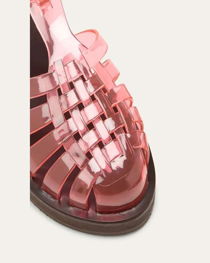 Homeria Transparent Jelly Fisherman Sandals - Image 10