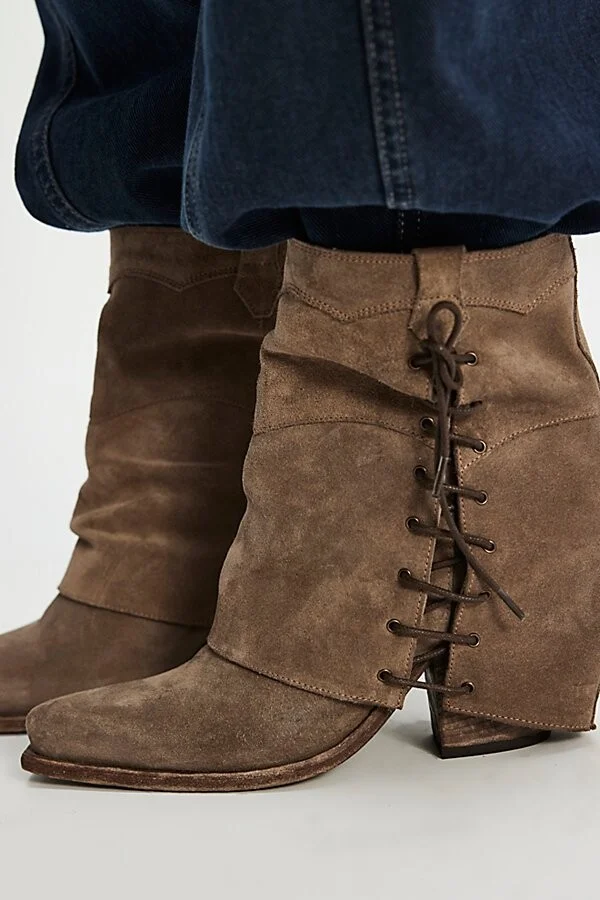 Hometown Suede Western Boots