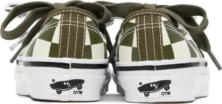 HommeGirls Green & Beige OTW by Vans Edition Authentic 44 Sneakers - Image 2