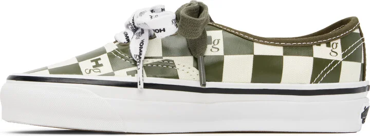 HommeGirls Green & Beige OTW by Vans Edition Authentic 44 Sneakers - Image 3