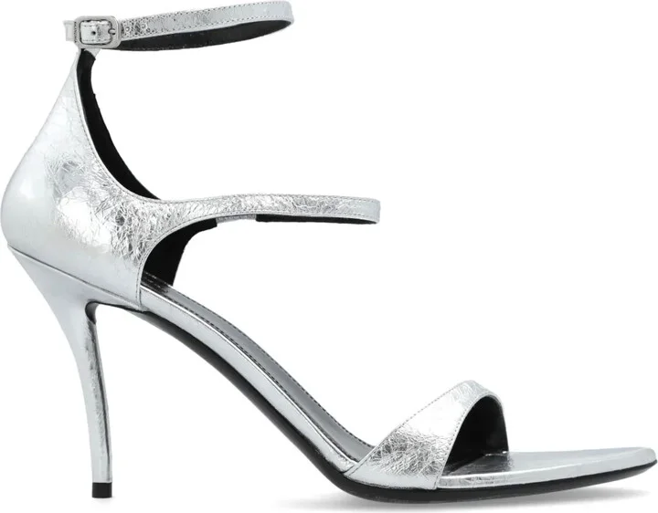 Honey metallic leather sandals