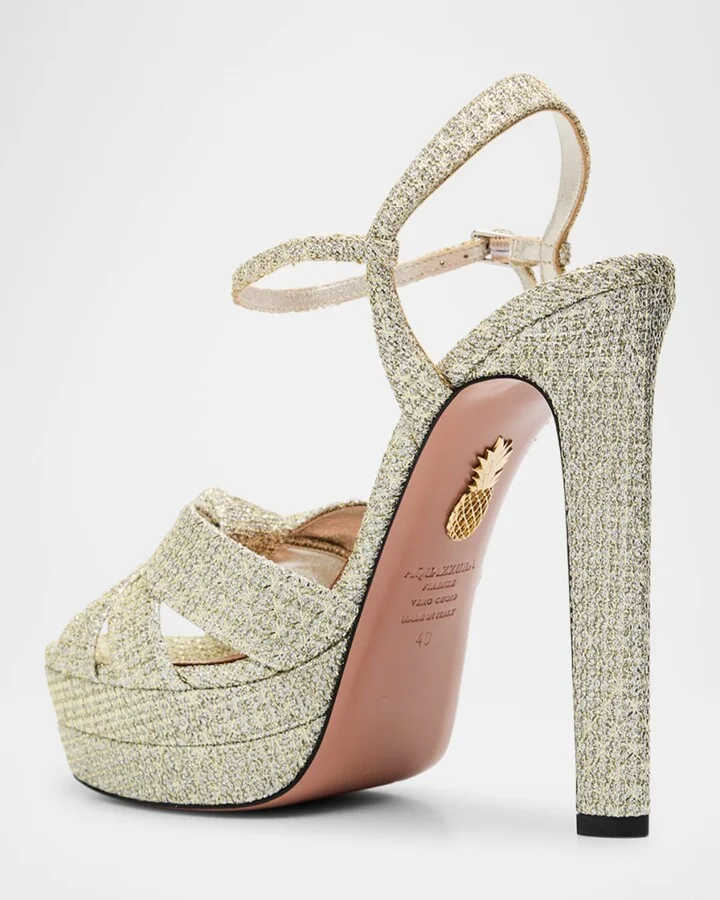 Honeycomb Nina Knot Platform Sandals - Image 5