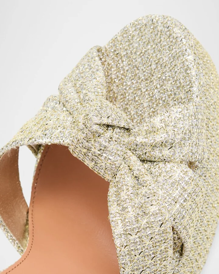 Honeycomb Nina Knot Platform Sandals - Image 9