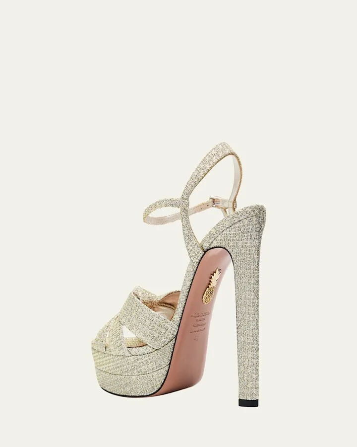 Honeycomb Nina Knot Platform Sandals - Image 5