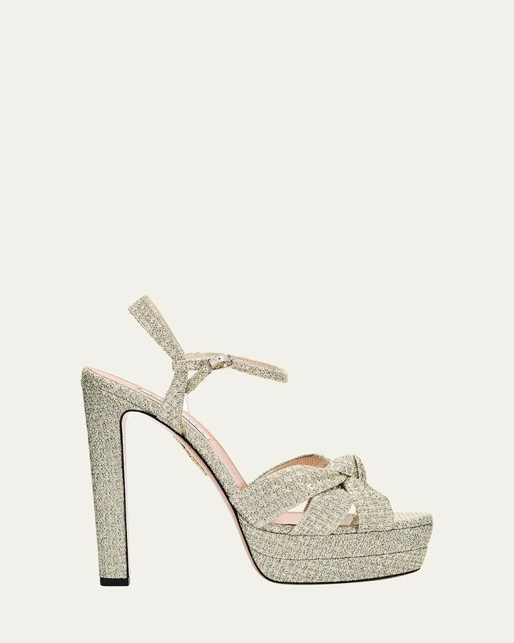 Honeycomb Nina Knot Platform Sandals