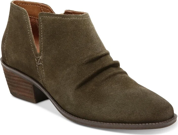 Hope Womens Almond Toe BLock Heel Ankle Boots