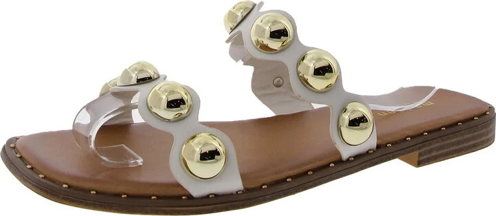 HOPE Womens Jeweled Manmade Flat Shoes