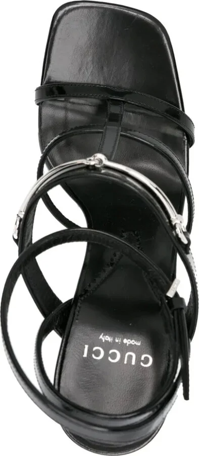 Horsebit 105mm strappy leather sandals - Image 4