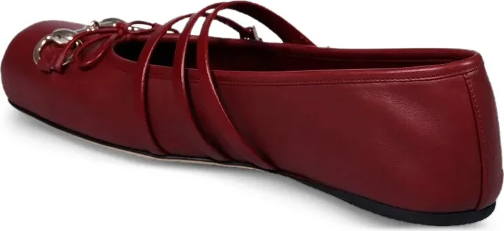 Horsebit bow-detail leather ballet flats - Image 3