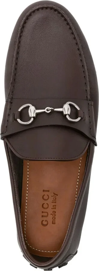 Horsebit-deatil leather loafers - Image 4