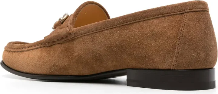 Horsebit-Deatil Suede Loafers - Image 3