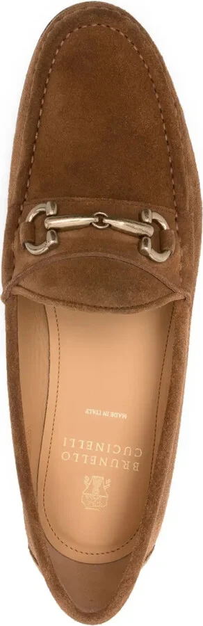 Horsebit-Deatil Suede Loafers - Image 4