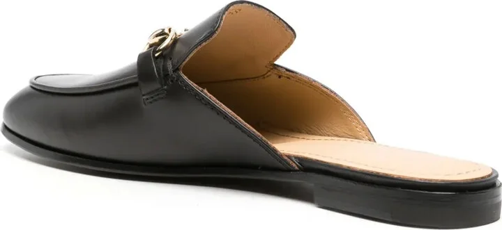 Horsebit-Detail Leather Mules - Image 3