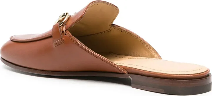 Horsebit-Detail Leather Mules - Image 3