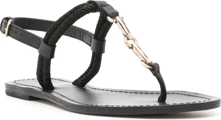 Horsebit-Detail Leather Sandals - Image 2