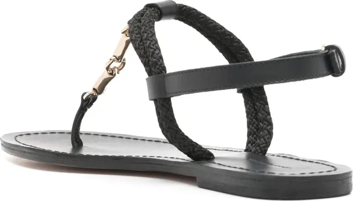 Horsebit-Detail Leather Sandals - Image 3