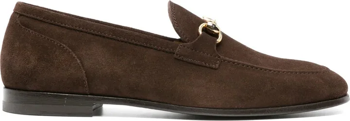 Horsebit-Detail Suede Loafers