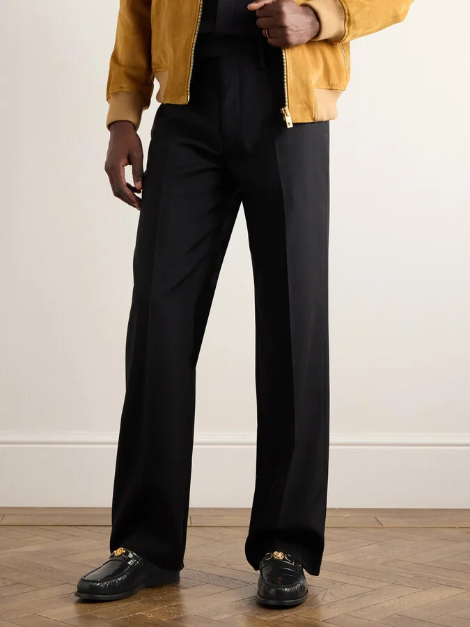 Horsebit-Embellished Croc-Effect Patent-Leather Loafers - Image 2