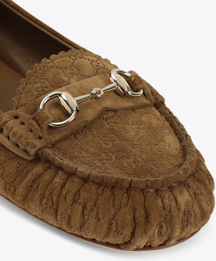 Horsebit GG Suede Loafers - Image 3