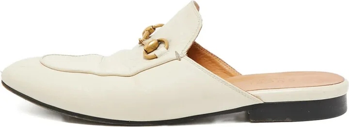 Horsebit leather mules